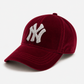 Burgandy NY Diamond Hat