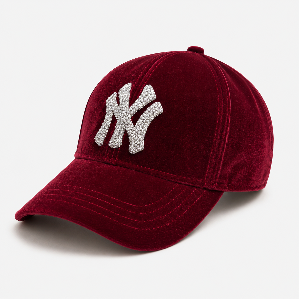 Burgandy NY Diamond Hat