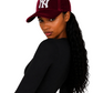 Burgandy NY Diamond Hat